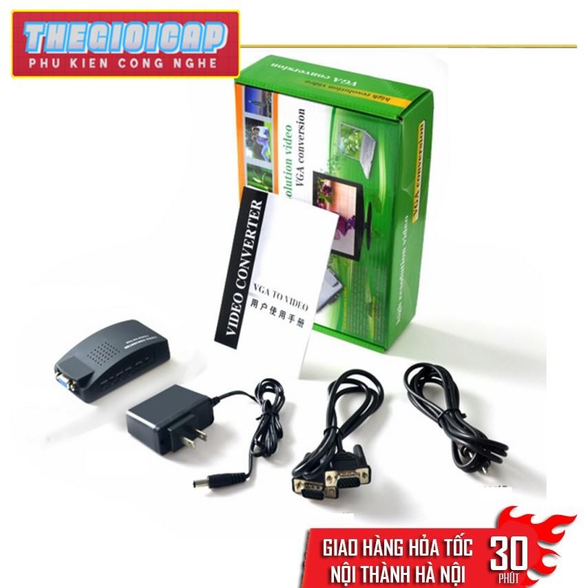 Bộ chuyển đổi AV video sang VGA (đen)