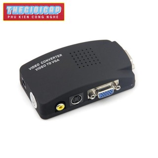 Bộ chuyển đổi AV video sang VGA (đen)