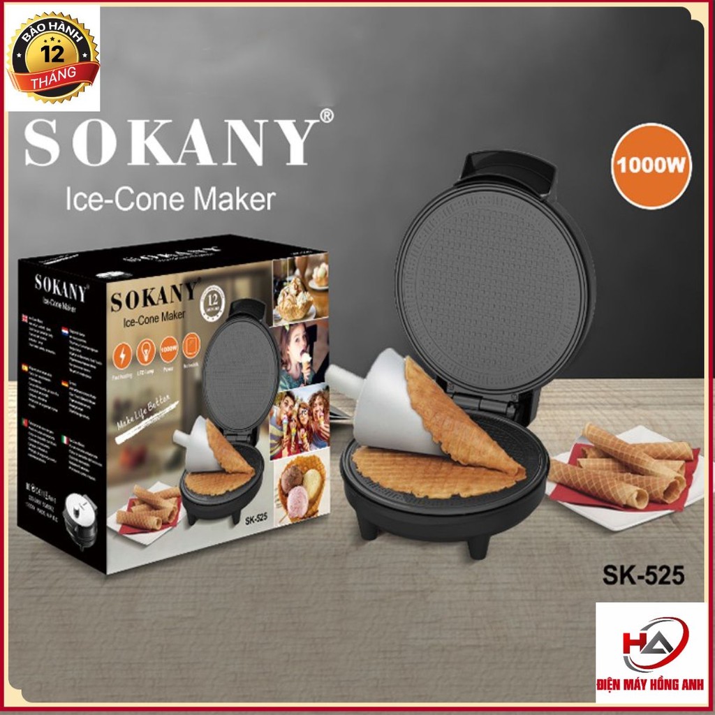 Máy Làm Bánh Ốc Quế Sokany
