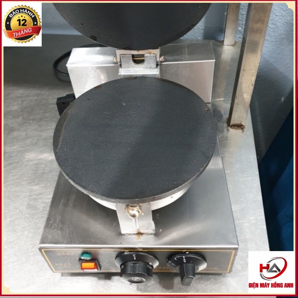 Máy làm bánh ốc quế, vỏ kem ốc quế công nghiệp 2 mặt trơn