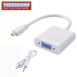 Cáp chuyển Micro HDMI sang VGA có âm thanh