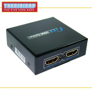 Bộ chia hdmi 1 ra 2 – hdmi splitter 1x2 - chia cổng ra 2 màn hình tv, máy chiếu