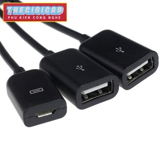 Cáp OTG 3 đầu cho android - Cáp Usb cho android - OTG cable 3 in 1