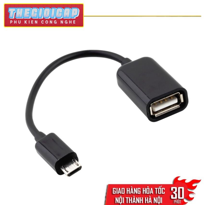 Cáp OTG kết nối smartphone với cổng Usb