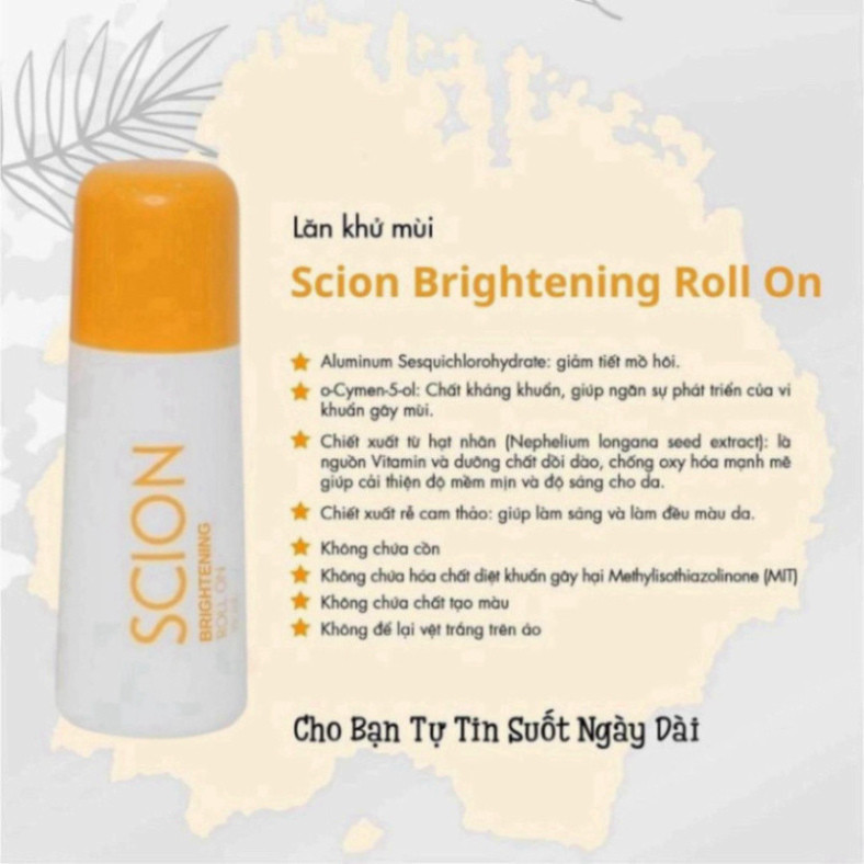 Lăn Khử Mùi Hôi Nách Scion Chính Hãng 75ml MỸ PHẨM CHÍNH HÃNG