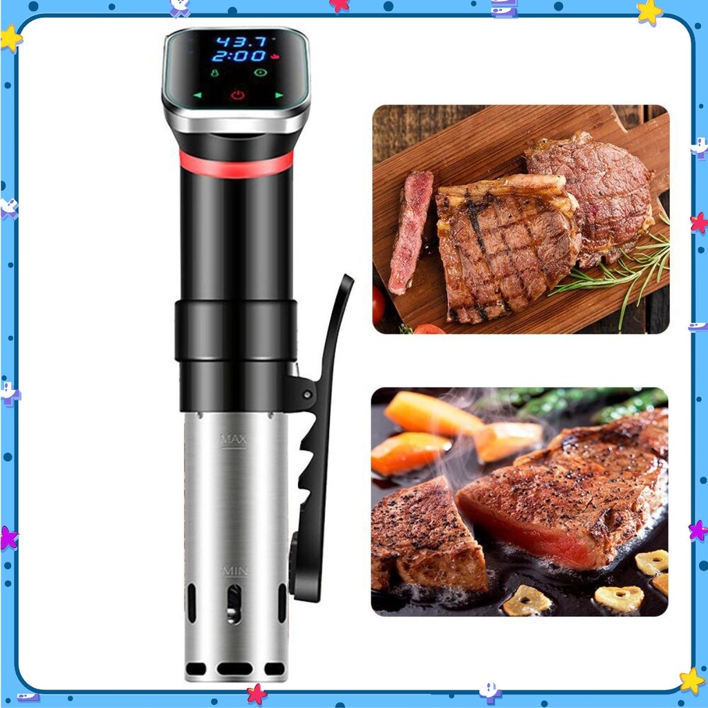 Máy nấu chậm Sous Vide Machine Precision Cooker Cảm ứng LED 1100W chống nước IPX7 💯Store VN💯