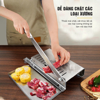  Dao chặt thịt gà inox FOODCOM Việt Nam Máy chặt xương thịt rau củ quả bánh kẹo đa năng chính hãng 