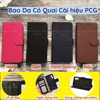 Bao da Vsmart Bee/ Vsmart Star (Vsmart v320) chất liệu da cao cấp, sang trọng, có ngăn chứa thẻ, nắp gập chống đỡ