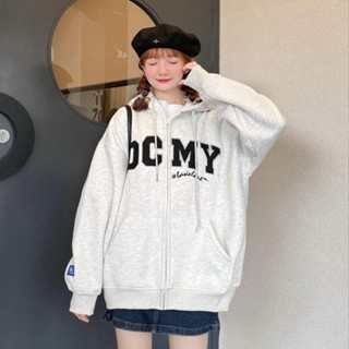 Áo Khoác Nỉ Chân Cua Hoodie Zip Bông Thêu OCMY Form Rộng Unisex Chất Liệu Nỉ Trần Bông Cao Cấp Hot Hit Đông 2024