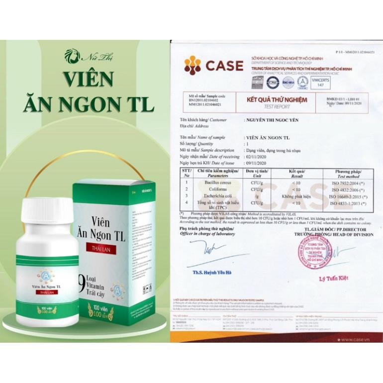 [ CHÍNH HÃNG ] Viên ăn ngon tăng cân TL liệu trình 30 ngày (hộp 100 viên)