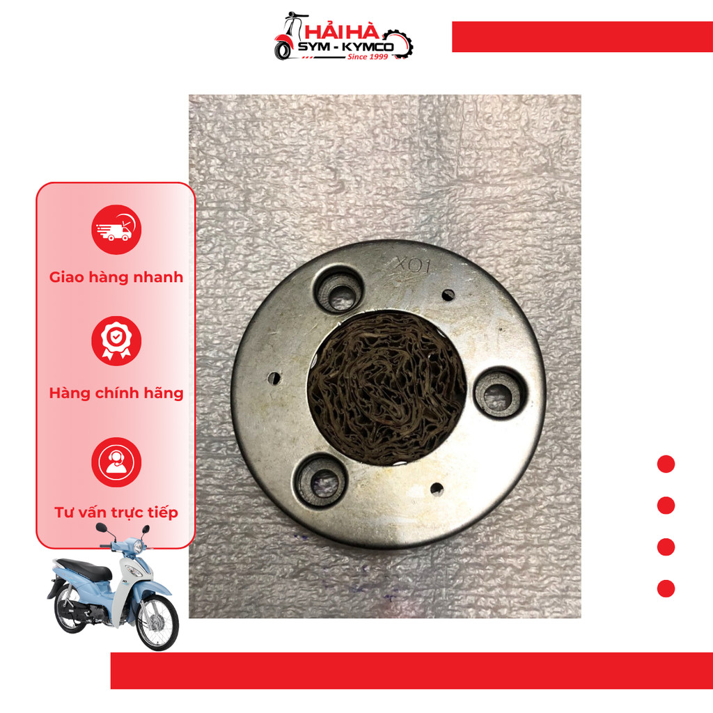 Đế ly hợp đề xe Angela 50cc/ 100cc mã VCA [Chính hãng SYM]