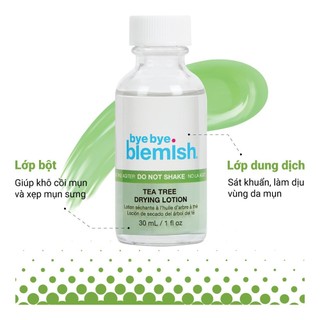 Lotion Chấm Mụn Bye Bye Blemish Tea Tree Drying Lotion 30ml