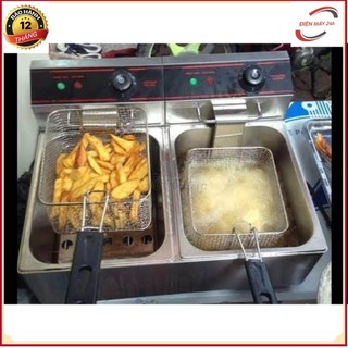 Bếp chiên nhúng điện đôi - bếp chiên nhúng đôi dùng điện - bếp chiên nhúng đôi eton et-zl2 – bếp chiên 2 ngăn