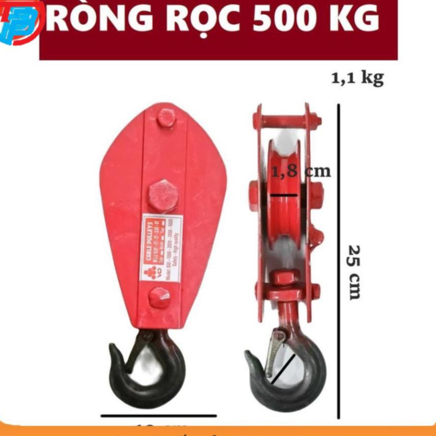 Ròng Rọc Pully 5000 kg CÁP THÉP Thái Bình Vina