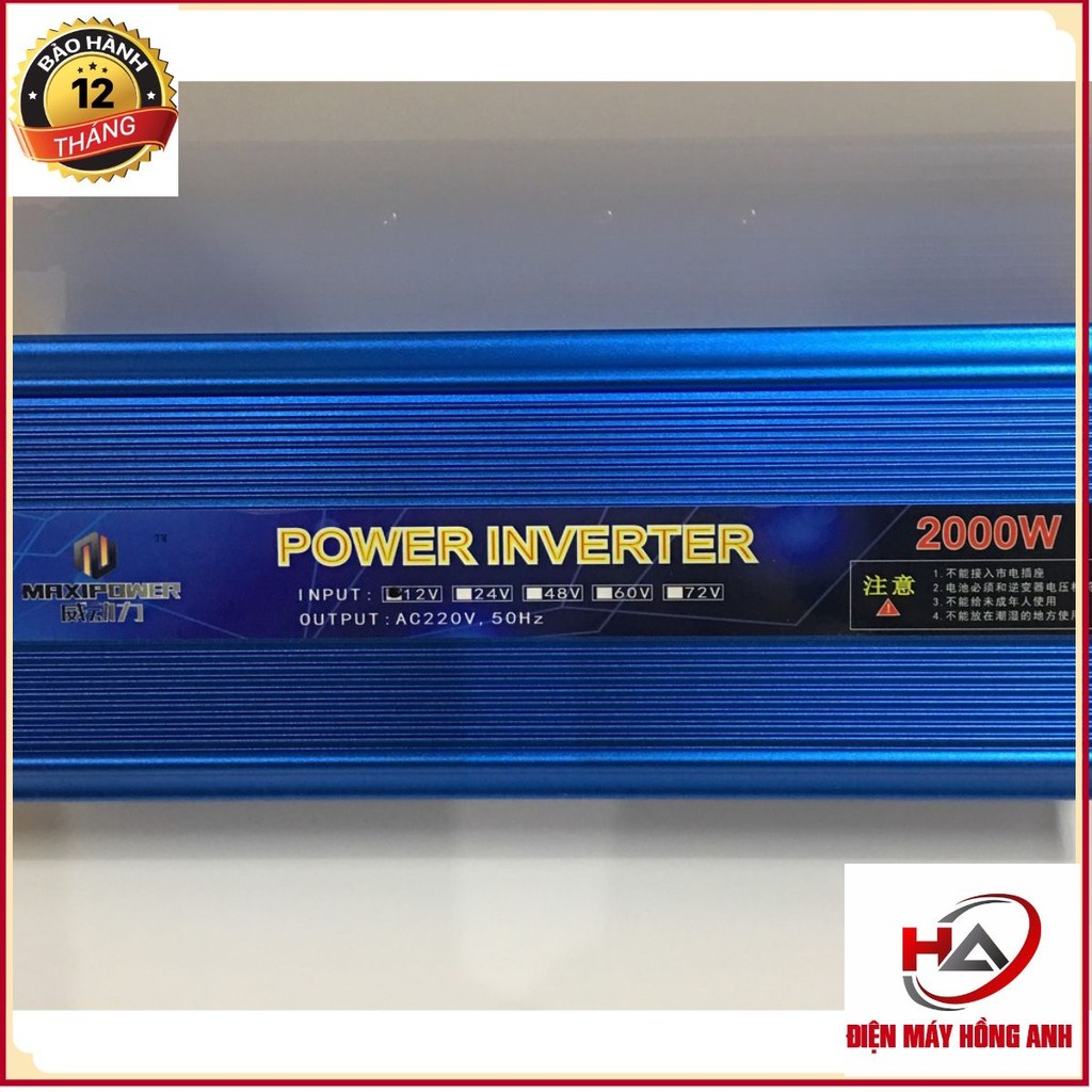 Bộ Kích Điện 2000W 12V Lên 220V