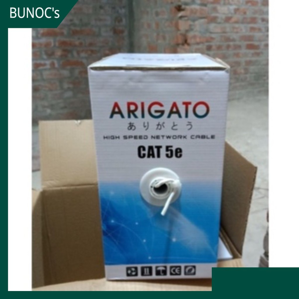 Dây mạng cáp mạng lan Cat 5, Cat 6 Arigato dài 305m lõi đồng bảo hành 3 tháng BUNOC's