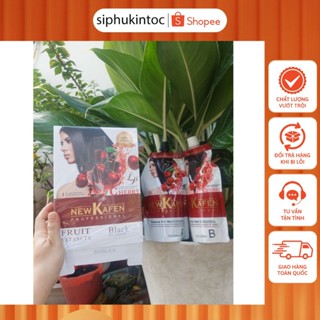  NHUỘM PHỦ BẠC NÂU - ĐEN NEW KAFEN CHERY CẶP 500ML X2 PHỦ BẠC 100% KHÔNG DÍNH DA ĐẦU 