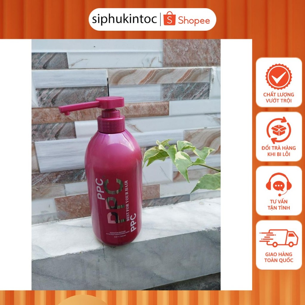 dầu hấp ủ tóc collagen keratin ủ tóc phục hồi tóc hư tổn keratin REPAIR 750ml