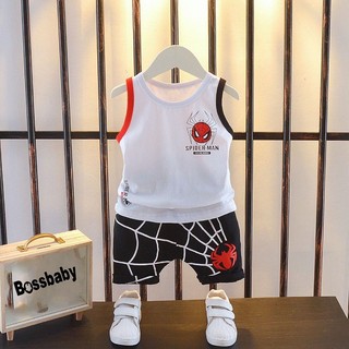  Bộ Đồ sát nach viền phôi màu.in hinh siêu nhân nhện cho bé từ 6-24kg.BDBT22 
