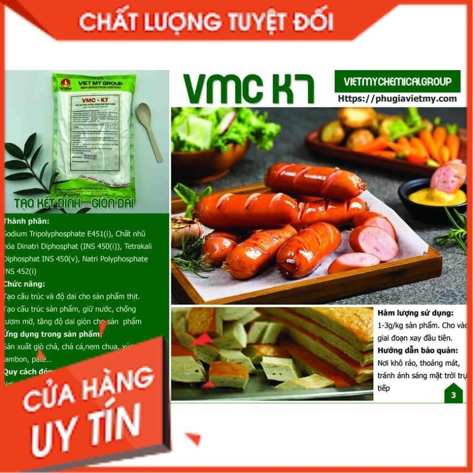 COMBO 2KG PHỤ GIA LÀM GIÒ CHẢ, TẠO GIÒN DAI VMC K7, BẢO QUẢN GIÒ CHẢ VMC NATURE-12378