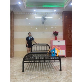 Giường sắt 1m2 kiểu bi siêu đẹp