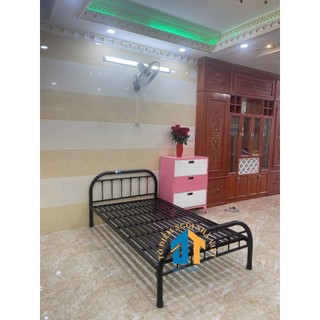 Giường sắt 1m2 kiểu bi siêu đẹp