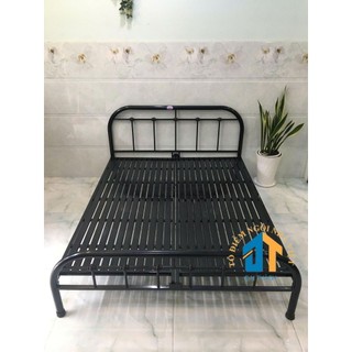Giường sắt 1m8 trân châu cao cấp