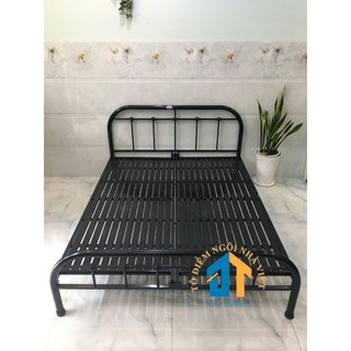 Giường sắt 1m8 trân châu cao cấp
