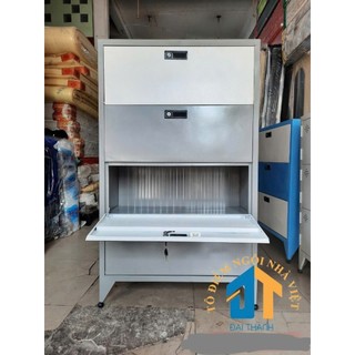 Tủ sắt 4 ngăn bật sơn tĩnh điện