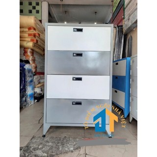 Tủ sắt 4 ngăn bật sơn tĩnh điện