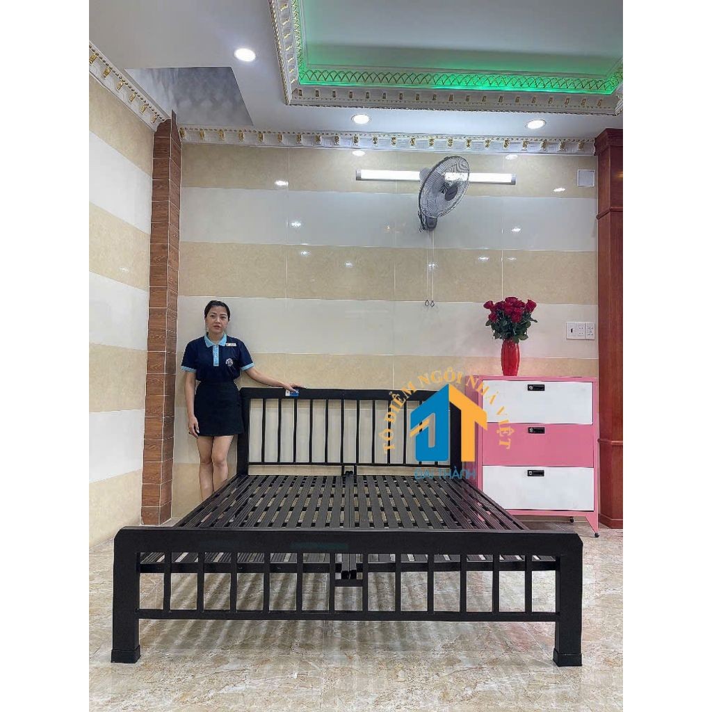 Giường sắt MN01 ĐẠI THÀNH 1m4x2m