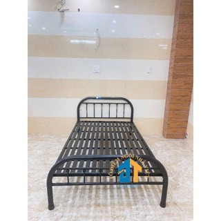 Giường sắt 1m2x2m chấm bi Đại THÀNH