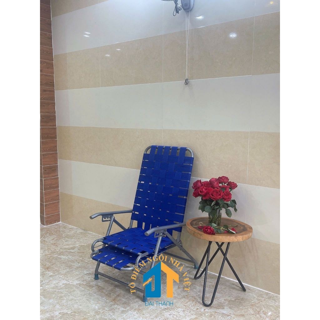 Ghế bố xếp dây dù khung sắt - GX08