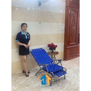 Ghế bố xếp dây dù khung sắt - GX08