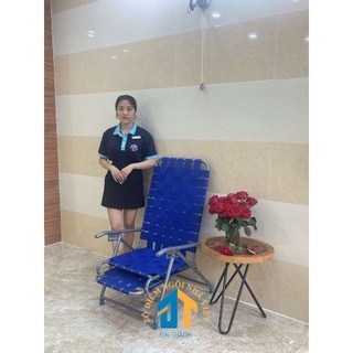 Ghế bố xếp dây dù khung sắt - GX08