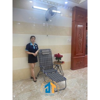 [Mã LIFEBKA5 giảm 10% tối đa 1 Triệu đơn 500k] Ghế bố xếp khung sắt mặt lưới - GX07