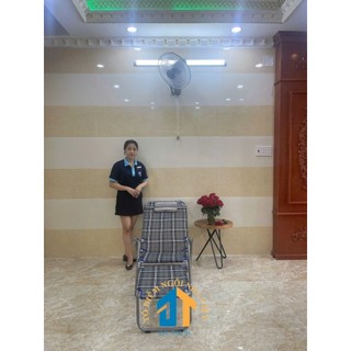[Mã LIFEBKA5 giảm 10% tối đa 1 Triệu đơn 500k] Ghế bố xếp khung sắt mặt lưới - GX07