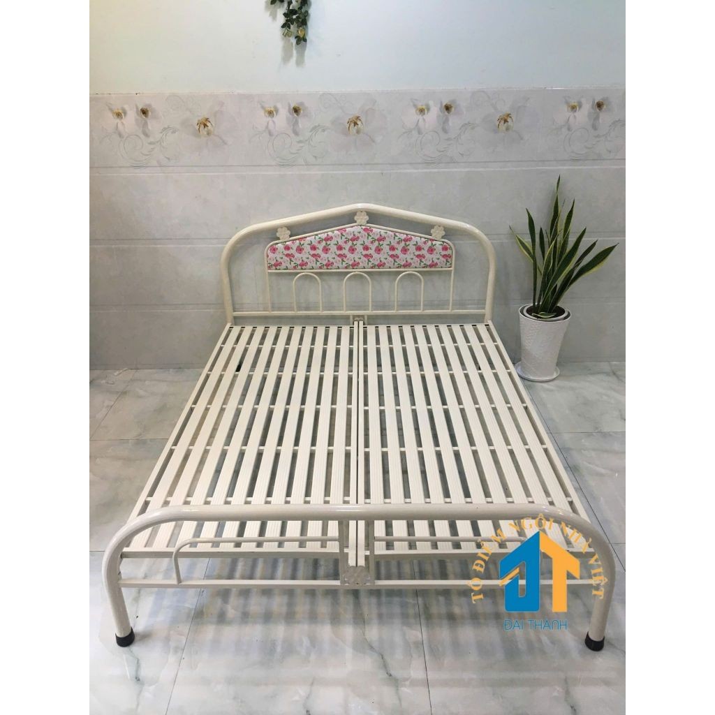 Giường sắt kiểu mơi 1m6x2m Đại Thành