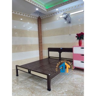 Giường sắt kiểu gỗ đại thành