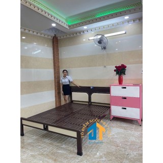 Giường sắt kiểu gỗ đại thành