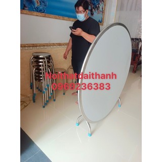 Bàn tròn inox 304 ngang 1m4 cao cấp