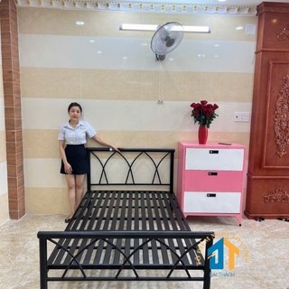 Giường sắt đan chéo 1m2x2m Đại Thành