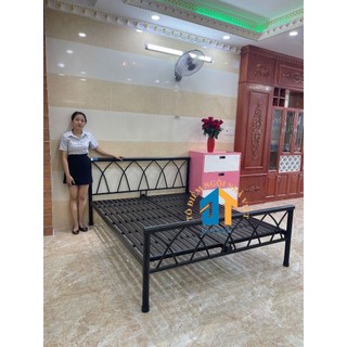 Giường sắt đan chéo 1m4x2m ĐẠI THÀNH