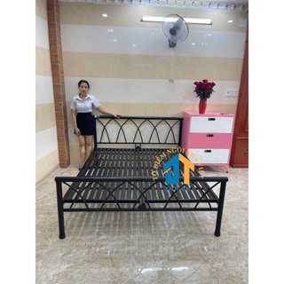 Giường sắt đan chéo 1m4x2m ĐẠI THÀNH