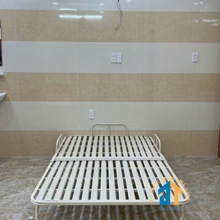 Giường sắt xếp di động khung sắt sơn tĩnh điện nhiều kích thước