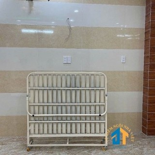 Giường sắt xếp di động khung sắt sơn tĩnh điện nhiều kích thước