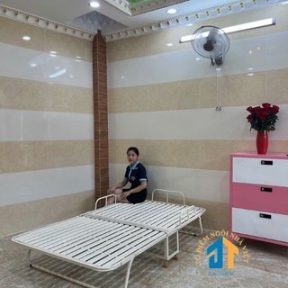 Giường sắt xếp di động khung sắt sơn tĩnh điện nhiều kích thước