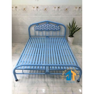 Giường sắt ngang 1m6 dài 2m – GS150