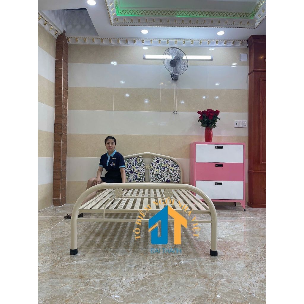 Giường sắt 1m2 - DT03