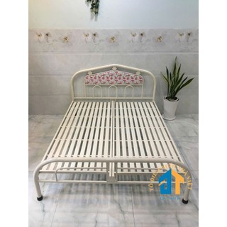Giường sắt ngang 1m4 dài 2m – GS04